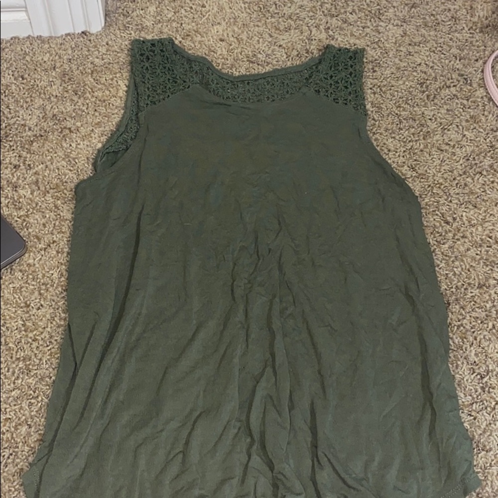 Olive green old navy tank